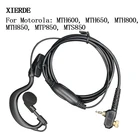 Ear Hang FBI Police PTT 1 Pin гарнитура с микрофоном для Motorola, двухстороннее портативное радио MTH800 MTP850 MTH600 MTH650 MTH850 MTS850