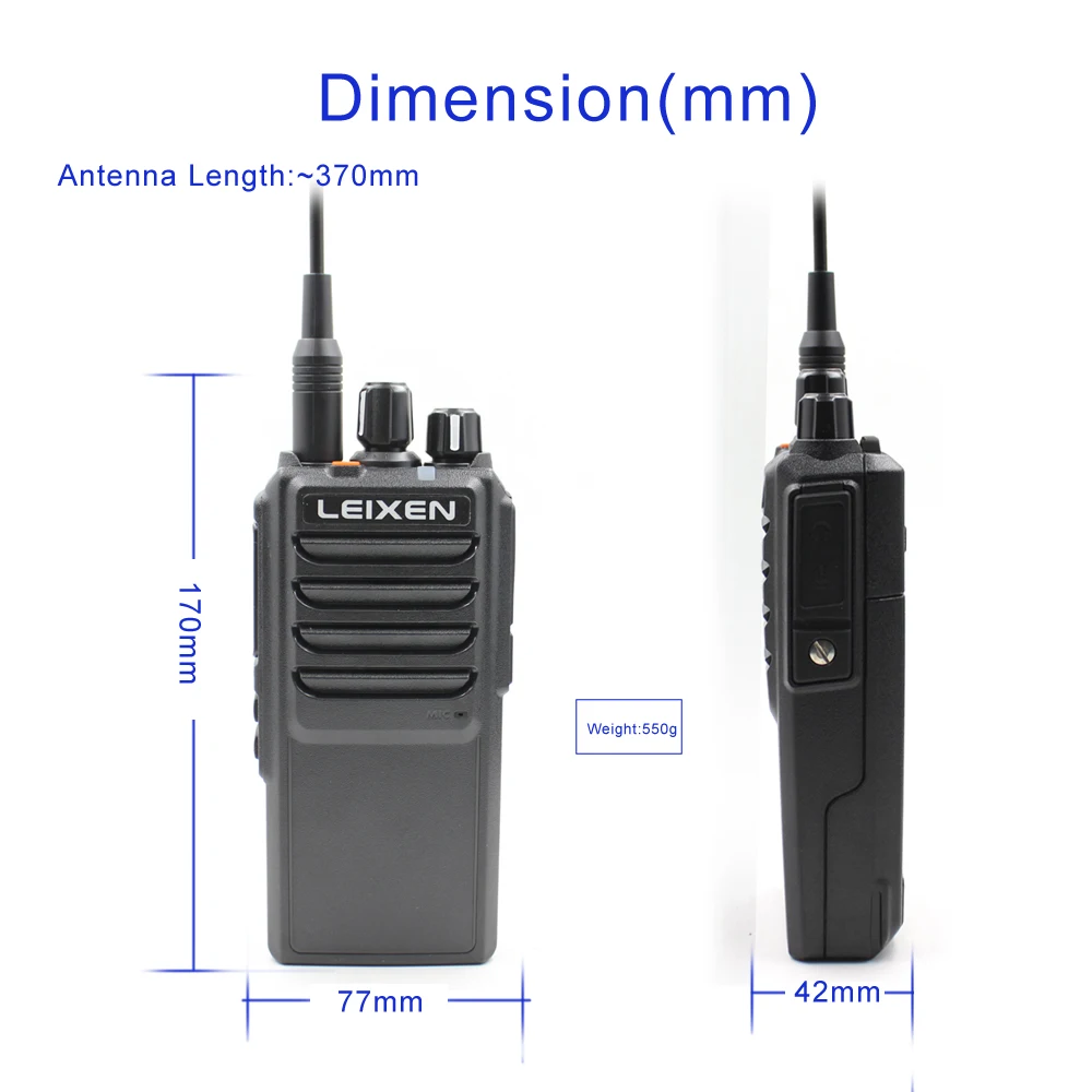Любительская рация LEIXEN NOTE Ham 2 шт. UHF 400 480 МГц с большим радиусом действия 20 Вт