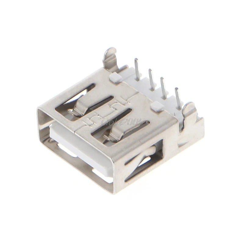 Фото 10 шт. USB 2 0 4 контактный разъем типа A гнездовой G54 фута 90 градусов Apr оптовая продажа 10 шт. USB 2 0 4 контактный разъем типа A гнездовой G54 фута 90 градусов Apr оптовая продажа