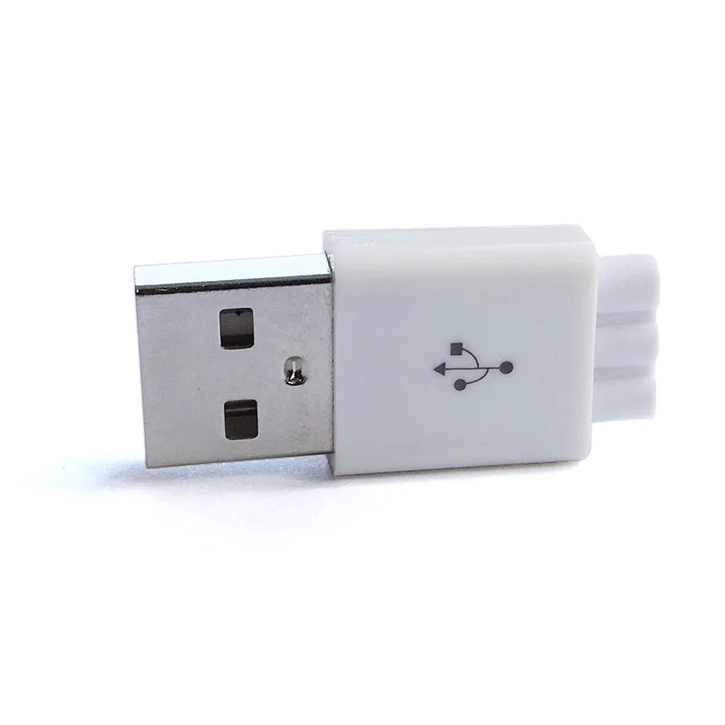 10 шт./лот 4 контактный разъем типа A для разъема USB в пластиковом