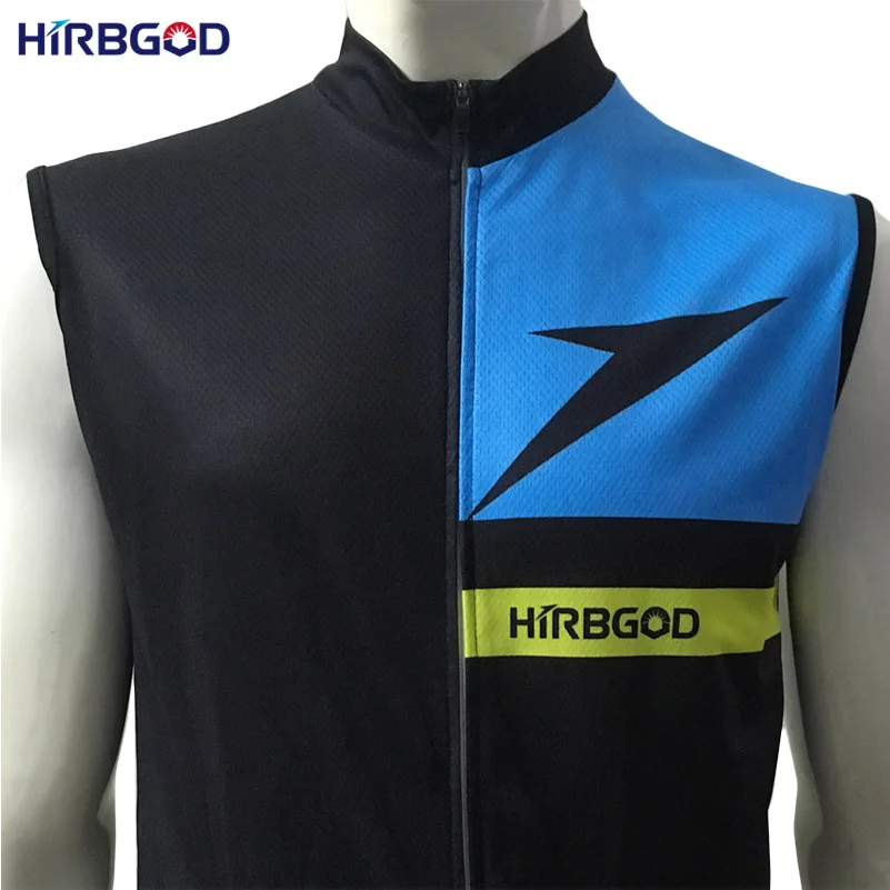 HIRBGOD Classic Men Breathable Sleeveless Cycling Jersey Summer Black MTB Bike Clothing Maillot Jacket HI008 | Спорт и развлечения