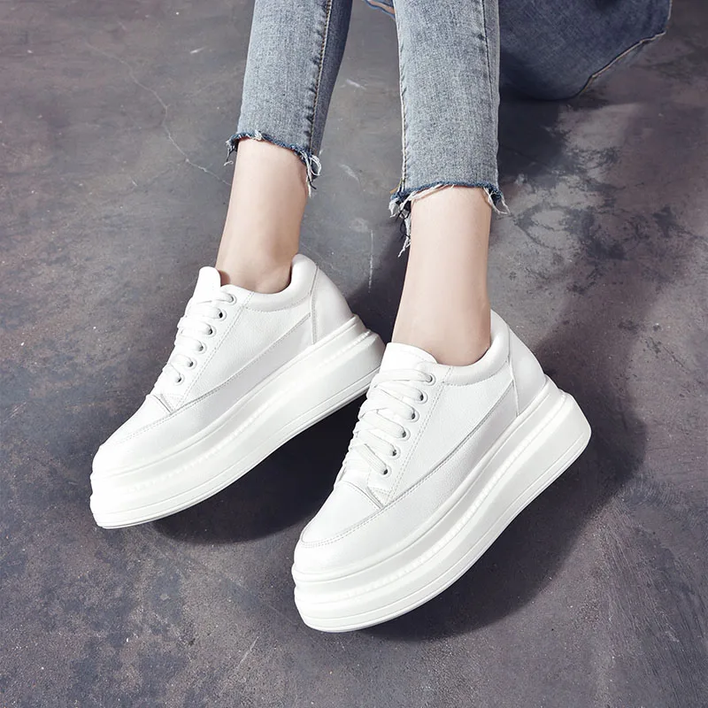 Женские кроссовки SWYIVY белые/черные повседневная обувь дышащие Новинка осени 2019 |