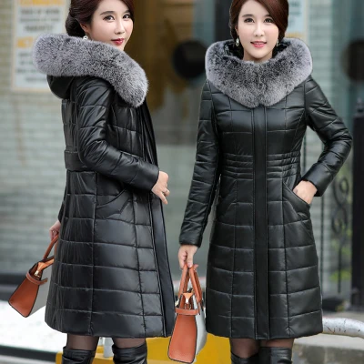 black grey Fox hair Модная зимняя женская куртка с воротником из лисьего меха, куртки-пуховики на белом утином пуху, теплое пальто, женская толстая парка, Casaco Feminino, большие размеры, 8XL685 - Цвет: black grey Fox hair