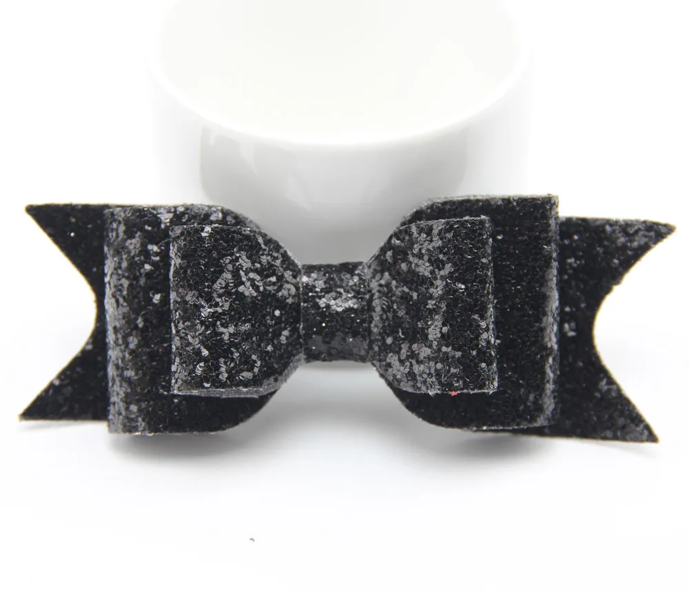 Pale Gold Glitter Bow Hair Clip for Girl and Women Barrettes Sequin Girls Pin Luxury Hairpin Accessories | Детская одежда и обувь