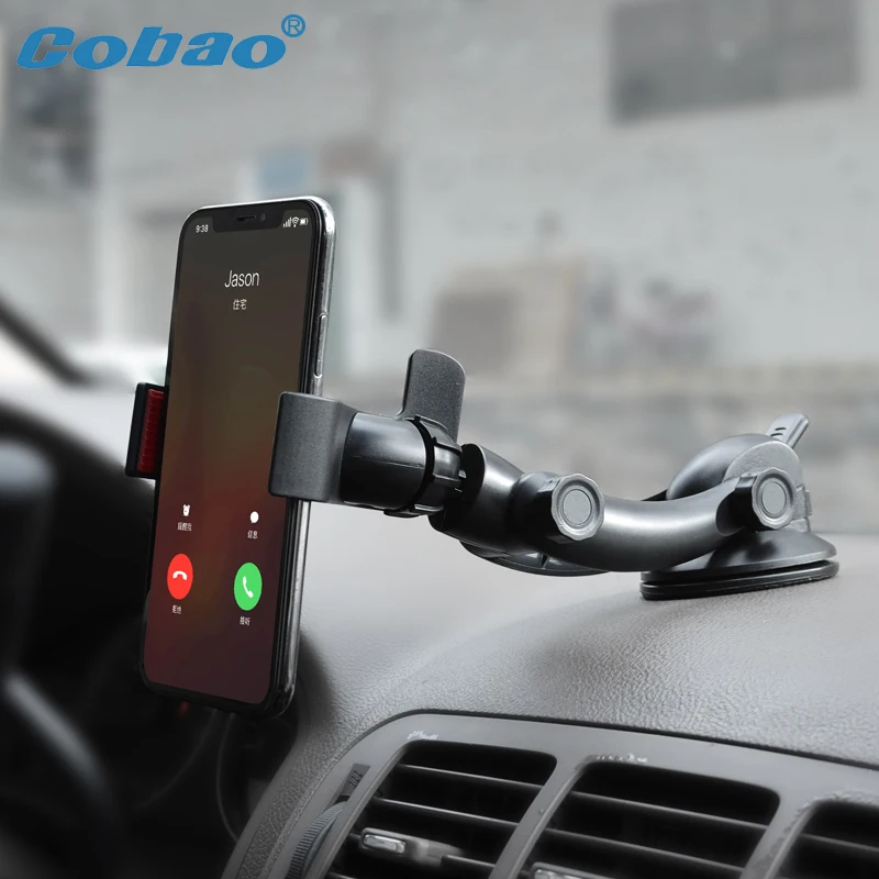 Cobao держатель смартфона 360 градусов лобовое стекло приборной панели зажим для