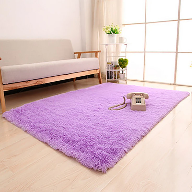 Zeegle Shaggy Carpets For Living Room European Home Warm Plush Floor Rugs Fluffy Mats Kids Bedroom | Дом и сад