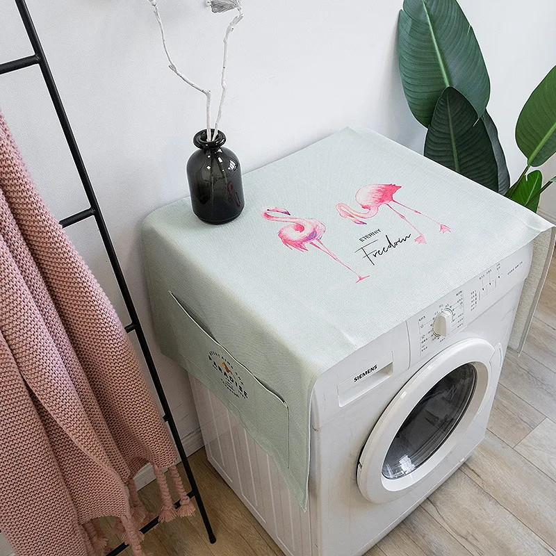 Princess Powder Drum Washing Machine Cover Cloth Fabric Dust Refrigerator Bedside Table Towel | Дом и сад