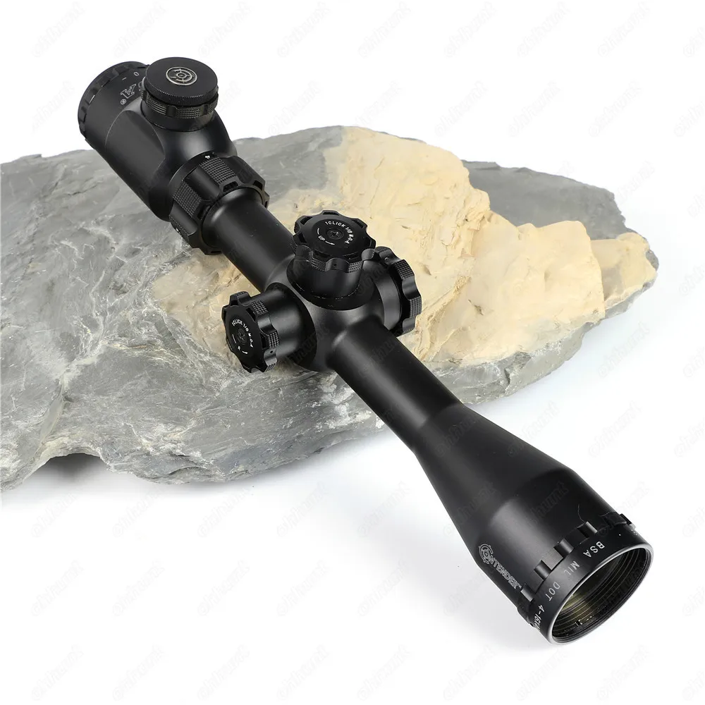 BSA Contender COMD 4-16X40 RGBGE охотничьи прицелы боковые Parallax RGB Mil точечные стекляные