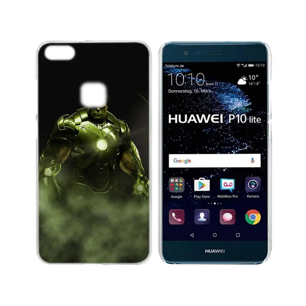 SHELI Невероятный Халк Прозрачный жесткий чехол для телефона чехол для huawei P8 P9 P10 P20 Lite Plus Pro mate 10 Lite - Цвет: 008
