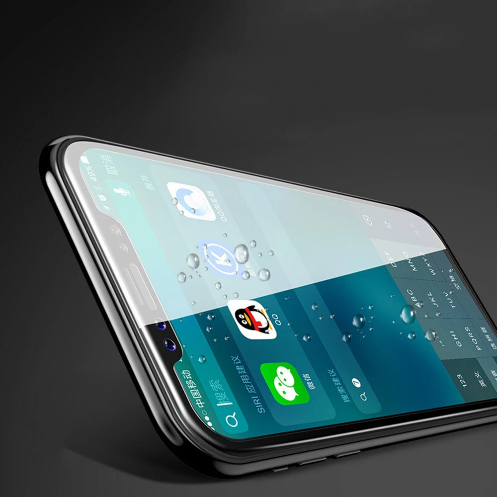 Для iphone X Закаленное Стекло Пылезащитная защита от отпечатков пальцев прозрачное