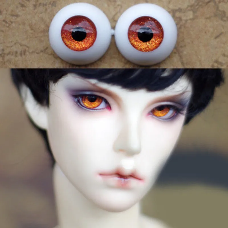 Металлическая оранжевая кукла глаза Bjd для BJD куклы игрушки sd глазные яблоки 1/3 1/4