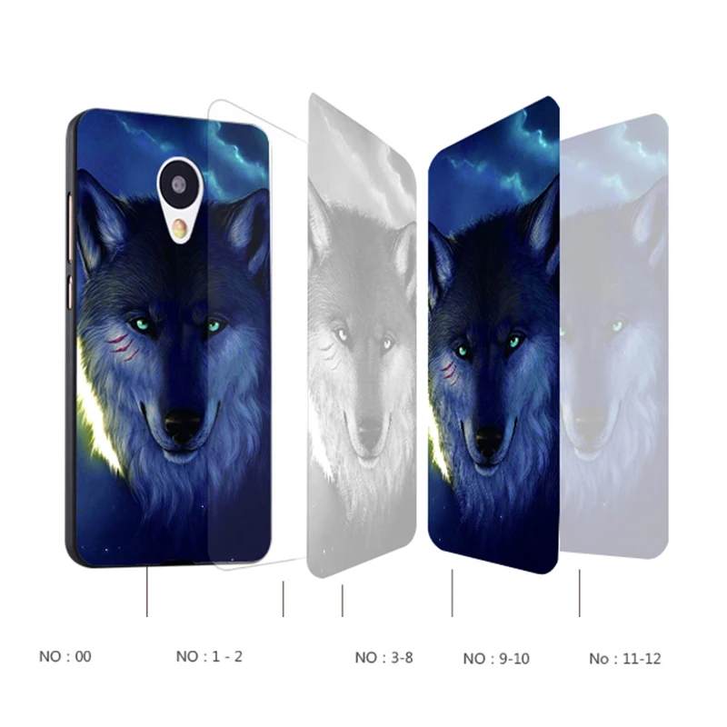 Meizu Mx6 Case Original Cover for bag Skin Wolf Fish Skull mx6 Fundas 100% BiNFUL |