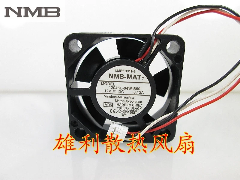 Оригинал для NMB 1204KL 04W B59 3010 30 мм 3 см DC 12V 0.12A охлаждающий вентилятор|cooling fan|12v dc cooling