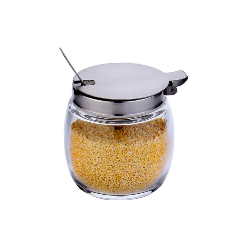 Набор из трех штук банки для приправ с толстой стеклянной бутылкой пластиковые