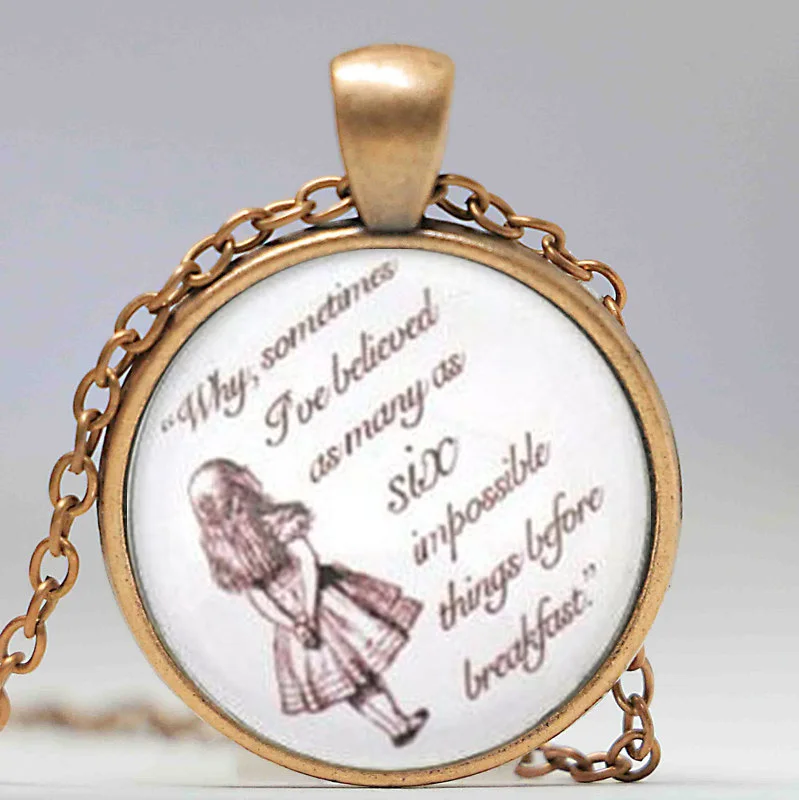 Цепочка с подвеской Алиса в стране чудес | Украшения и аксессуары