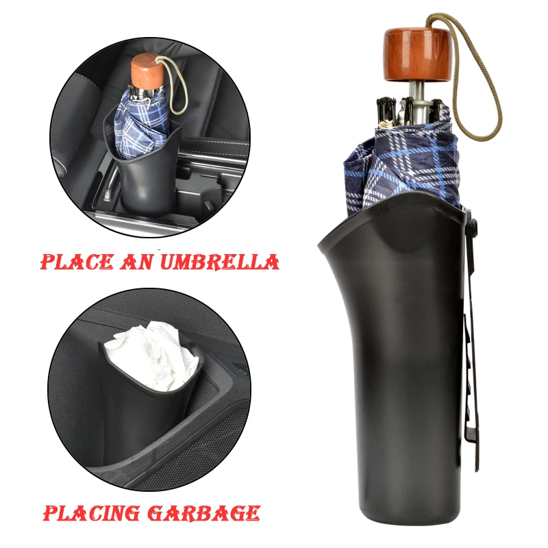 Car Umbrella Water Cup Sundries Storage Bucket For Honda Civic 2006-2011 Accord Fit City CRV Volvo S60 XC90 V40 V70 V50 V60