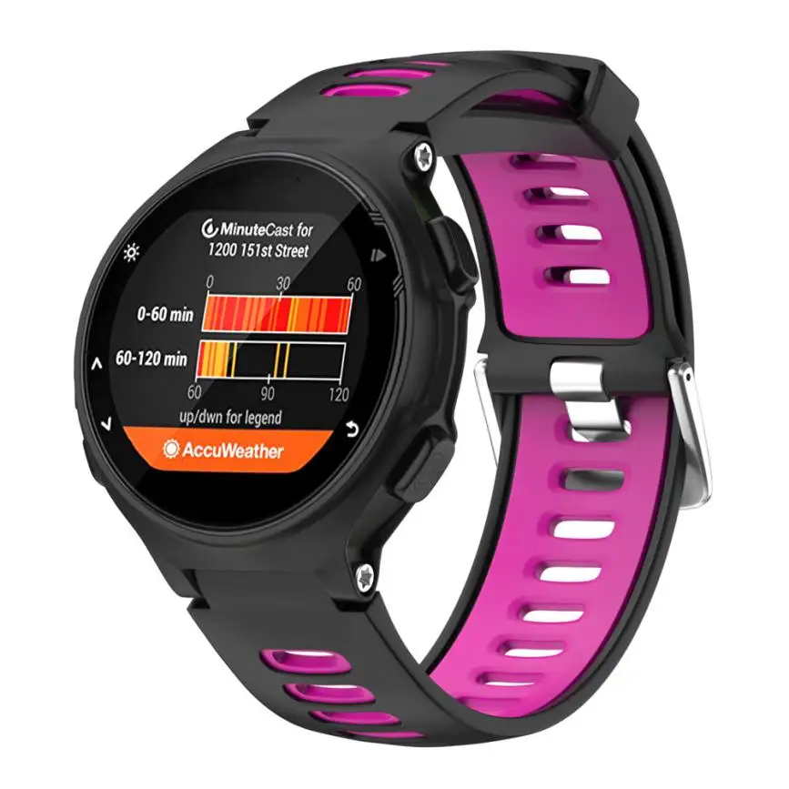 HIPERDEAL 22 мм мягкий силиконовый ремешок для наручных часов Запасная петля Garmin Forerunner