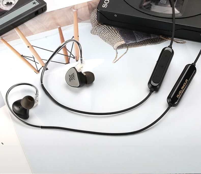 AUGLAMOUR F300BT Bluetooth Динамический HiFi музыкальный монитор спортивные наушники-вкладыши