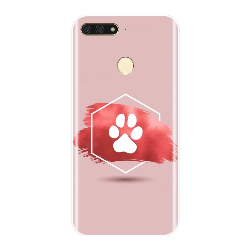 Задняя крышка для Huawei Y5 Y6 Y7 Prime 2017 2018 Y9 2019 Y3 II Pro розовый сердце самолет королева