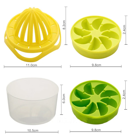 4 шт. Ice Cube Силиконовые формы Lemon соковыжималка для апельсинов лед решетки ручная соковыжималка Lemon соковыжималка для апельсинов/соковыжималка для фруктов - Цвет: 4pcs