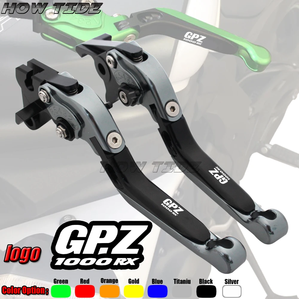 

Logo(GPZ) For Kawasaki GPZ 1000RX GPZ1000RX 1995-1998 CNC Adjustable Folding Extendable Motorcycle Brake Clutch Levers