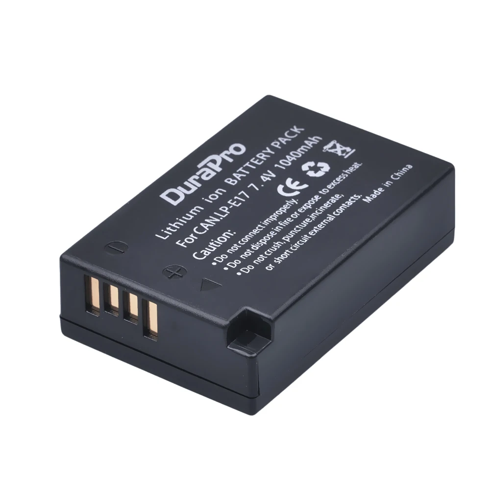 4 шт. LP E17 LPE17 7 V 1040mAh литий ионный аккумулятор для камеры Canon EOS Rebel T6i 750D T6s 760D M3 8000D Kiss
