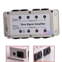 8 road led intelligent lighting controller dmx512 stage lamp signal relay amplifier photoelectric isolation dmx amplifier