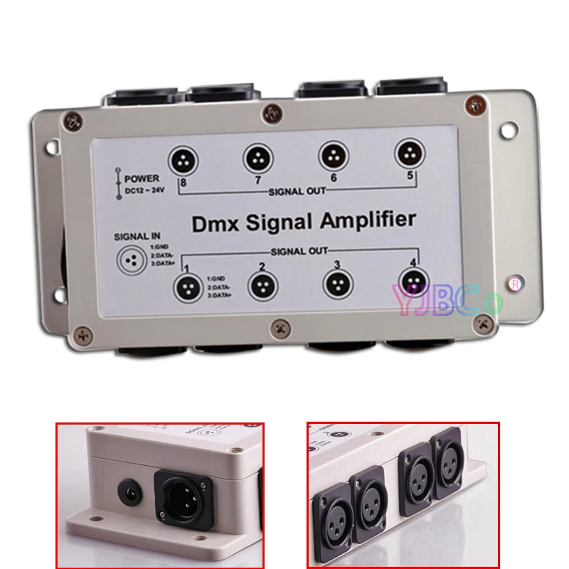 Светодиодный интеллектуальный контроллер освещения 8 дорог DMX512 релейный