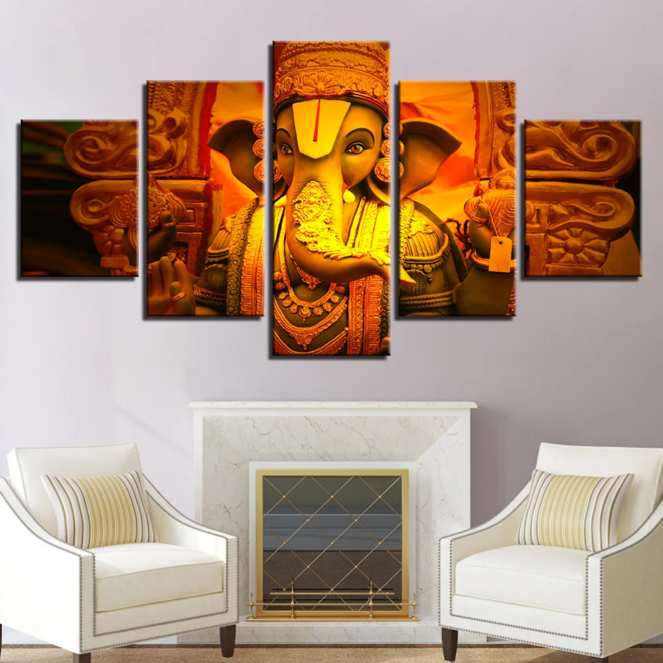 Картина на холсте украшение модульная печатная картина слона настенное