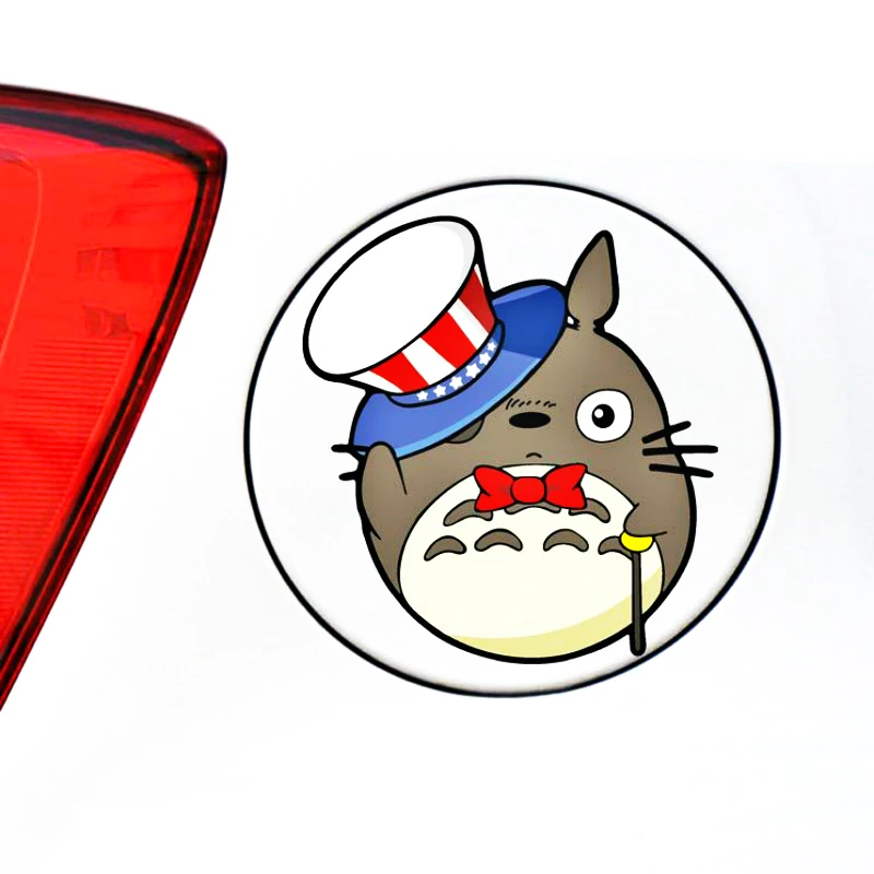 Volkrays украшение автомобиля Забавный джентльмен Тоторо арбуз Наклейка для мотоцикла ноутбука шкаф фокус