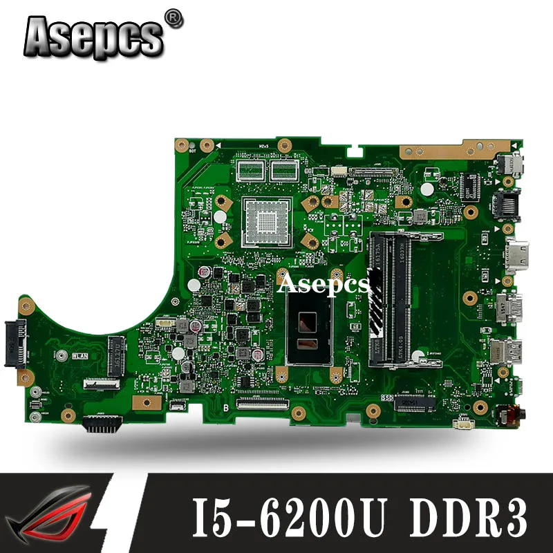 X756UA материнская плата для ноутбука For Asus X756UAK X756U X756UWK X756UJ X756UB X756UX I5-6200U памяти DDR3 |