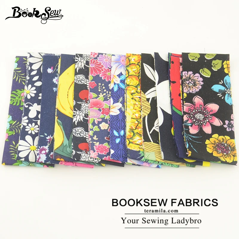 Booksew Cotton Poplin Fabric 12 Pcs/lot 5CMx50CM Jelly Rolls Strips Black And Blue Sewing Tissue Quilting Patchwork Craft Doll|cotton poplin