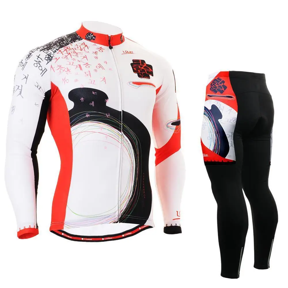 Men`s MTB Road Bike Gear 2501/ Useful 3 Rear-pockets Quick Dry Bicycle Clothing Long Sleeve Comfortable-fitting Cycling Jersey | Спорт и