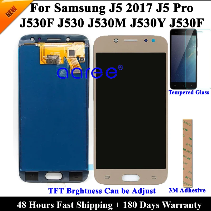 Протестированный ЖК-дисплей для Samsung J5 Pro 2017 J530 J530F ЖК-экран сенсорный дигитайзер