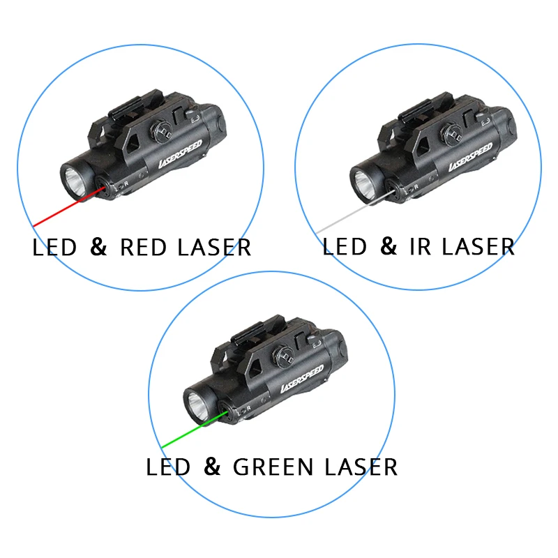 

Laserspeed Gun Laser + Magnetic Induction Holster For Handguns Self Defense Weapons Tactical Laser Sight Flashlight Combo