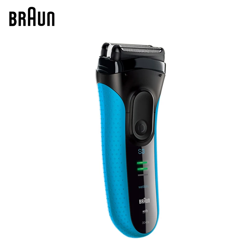 Электрическая фольга Braun Series 3 ProSkin S 3040 S перезаряжаемая Бритва для мужчин бритвенный станок Wet& Dry с триммером В 240-100 в черный
