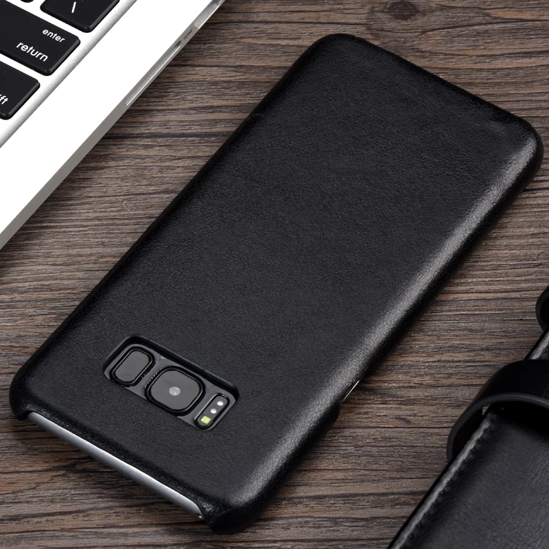 Роскошный чехол KEYSION из воловьей кожи в стиле ретро для Samsung S8 Plus телефона