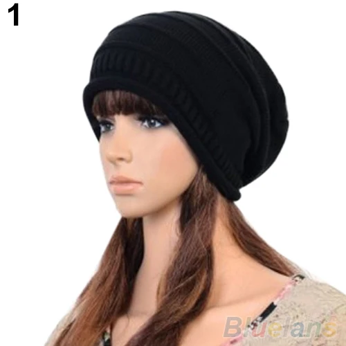 Женская зимняя мешковатая шапка унисекс размера 225P|slouch hat|baggy beaniebeanie knit |