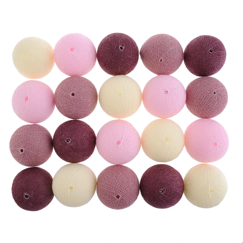 Ватный шарик света Рождество шары светодиодные огни строки украшения Освещение