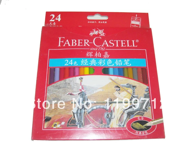 Фото Faber Castell 24 классический цветной карандаш набор для художников|pencil - купить