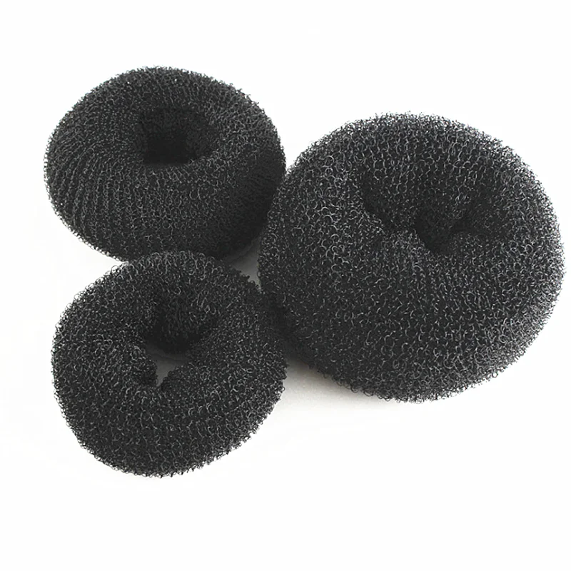 Black 3 Sizes Новинка, хит, модное, элегантное, женское, Дамское, девичье, волшебное шейпер, Пончик, кольцо для волос, булочка, модные аксессуары для укладки волос, Braiders, инструмент для макияжа - Цвет: Black 3 Sizes