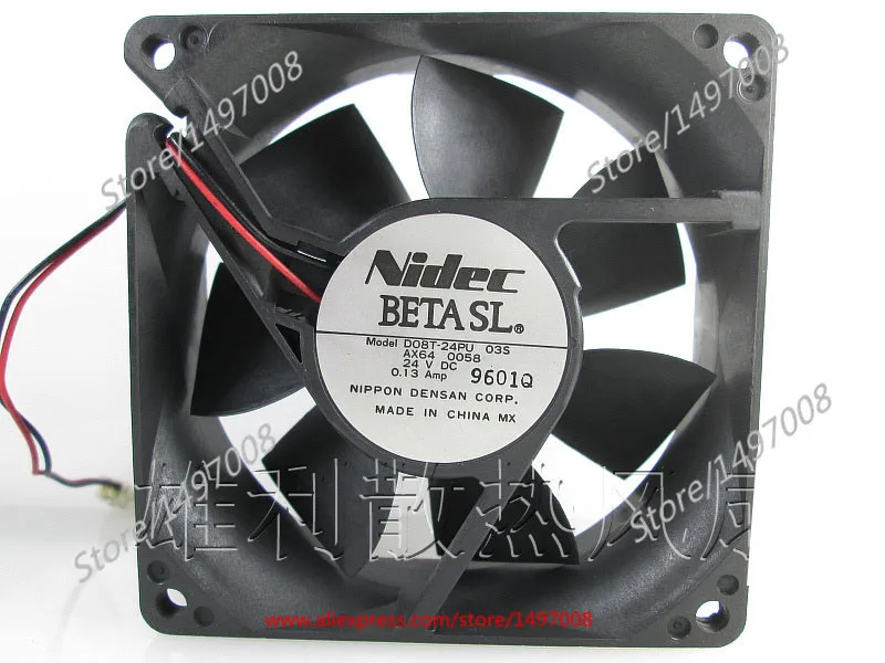 Вентилятор охлаждения сервера Nidec D08T-24PU 03S DC 24V 0.13A 80x80x25 мм | Компьютеры и офис
