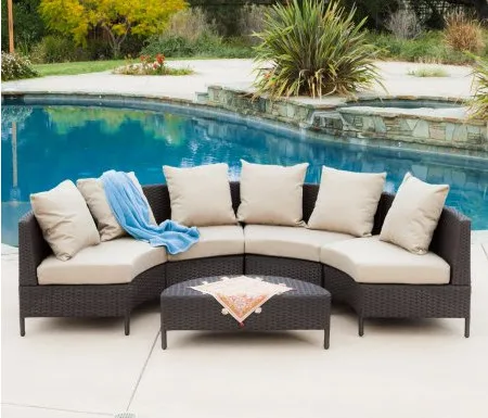 Sigma уличная мебель из ротанга набор 5 плетеных предметов | Мебель