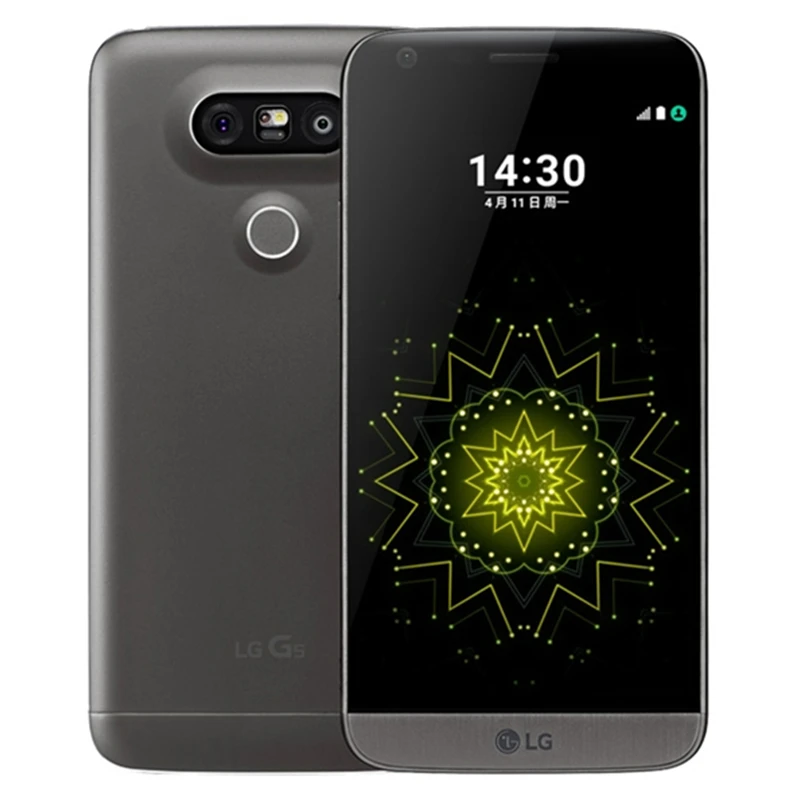 Разблокированный мобильный телефон LG G5 4G LTE, четыре ядра, 4 Гб ОЗУ, 32 Гб ПЗУ, 5,3 дюйма, МП камера, отремонтированный смартфон с отпечатком пальца