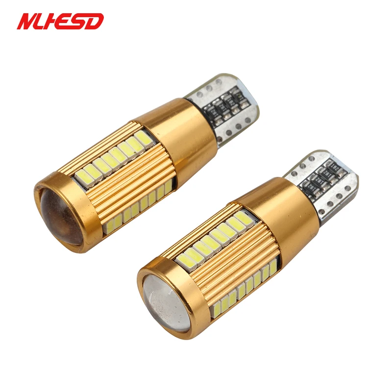 

10 шт., Автомобильные светодиодные лампы Canbus 38 SMD 194 T10 3014 W5W
