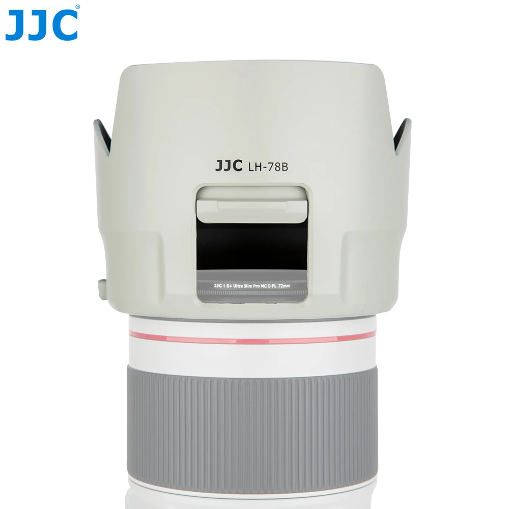 JJC LH-78B белая бленда для объектива Canon EF 70-200 мм f/4L IS II USM заменяет ET-78B позволяет поставить 72 мм фильтр и крышку объектива