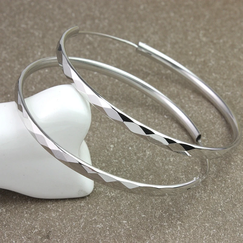 Женские серьги кольца GTE001 из 100% серебра 925 пробы|925 silver hoop earrings|silver earringsfashion earrings |