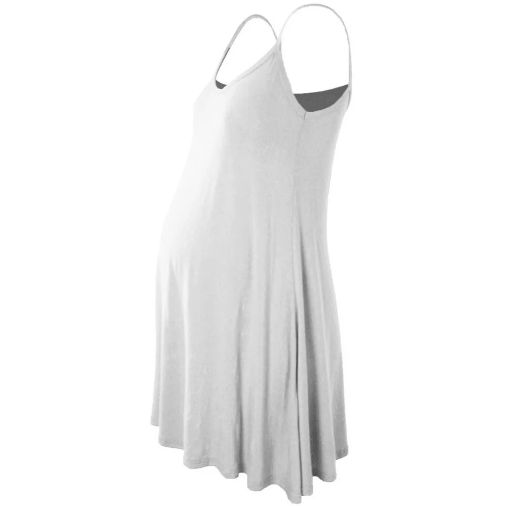 SAGACE женское платье без рукавов платья для беременных Плюс Размер o образным