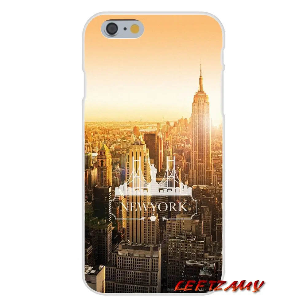 Mobile Phone Case Cover For Samsung Galaxy A5 A6S A7 A8 A9S Star J4 J6 J7 J8 Prime Plus 2018 New York City building Colored | Мобильные