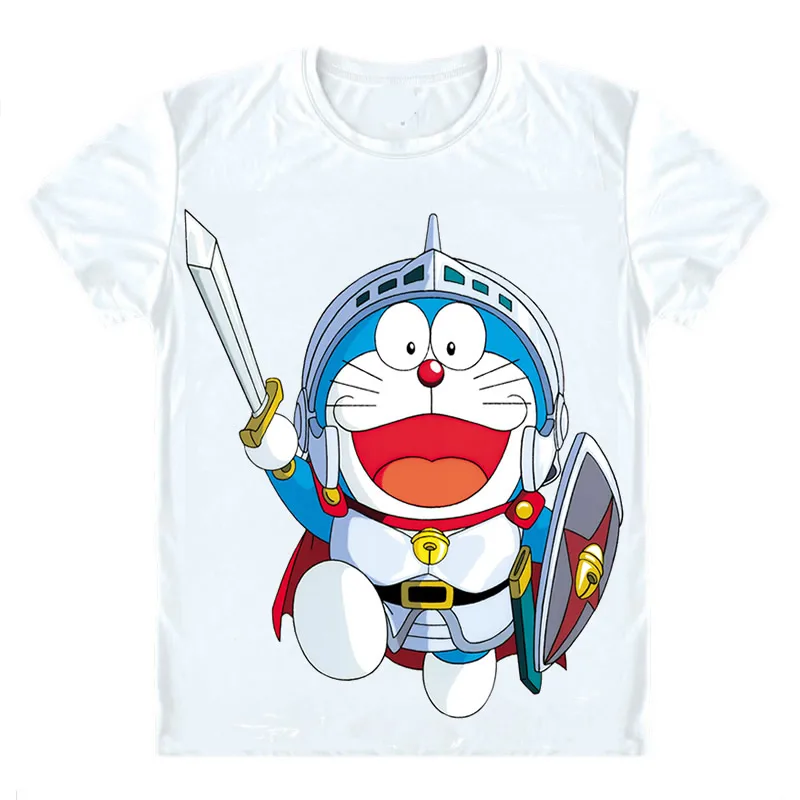 Футболки Doraemon рубашки с коротким рукавом Аниме Манга Fujiko Fujio Stand by Me Nobita Nobi Shizuka